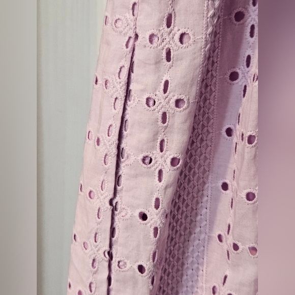 NWT J.Crew Lavender Eyelet Dress - Picture 8 of 9